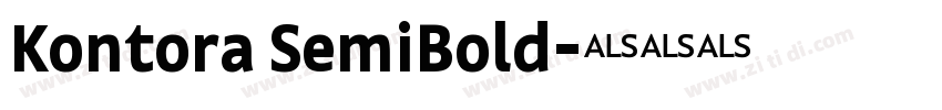 Kontora SemiBold字体转换 Kontora SemiBold字体转换